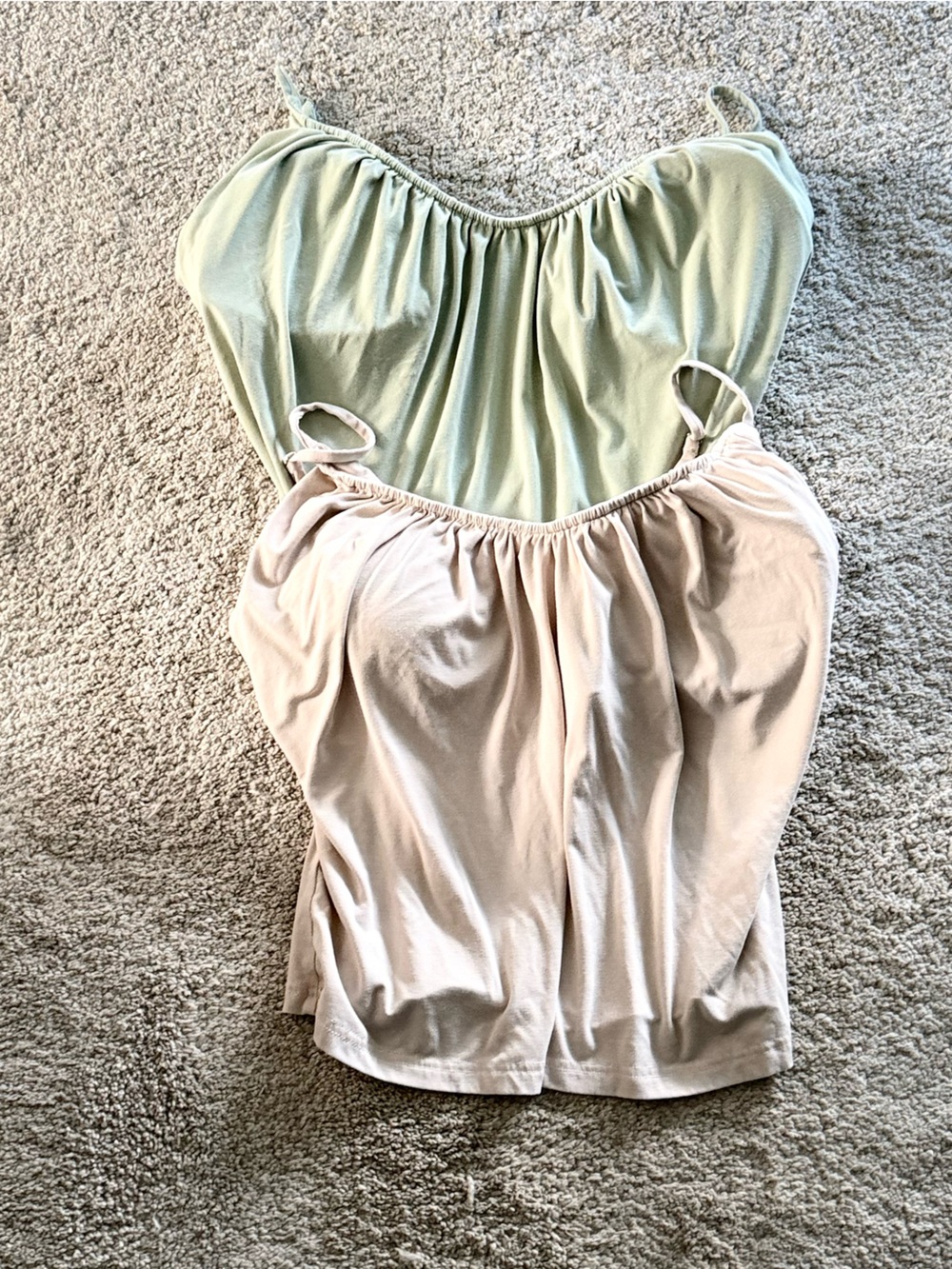 2 Pcs Set OGL Scoop Neck Gathered Spaghetti Brami Top - Size XL - EUC